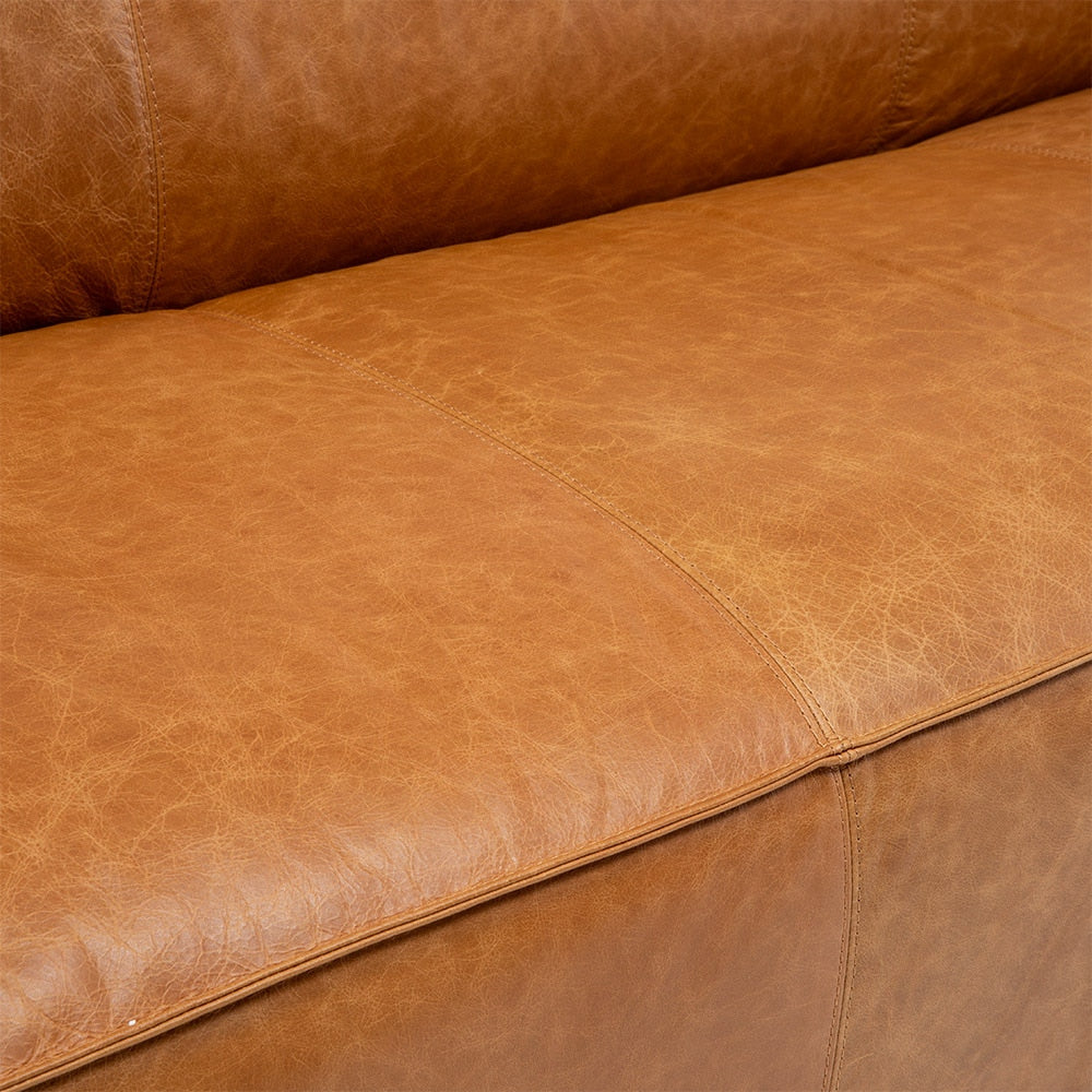 Sofa Cuero 3C Ayme Camel