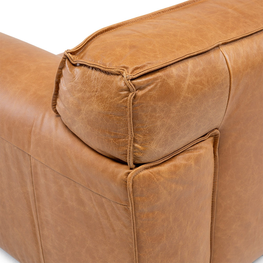 Sofa Cuero 3C Ayme Camel